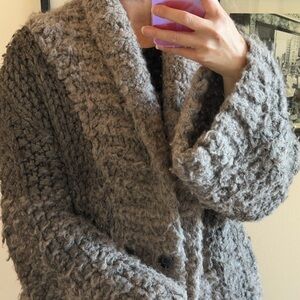 Vintage Alexander Wang Brown and Gray Knit Sweater